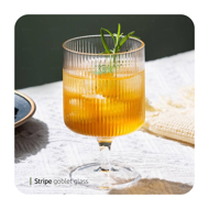 Picture of Stripe goblet glass