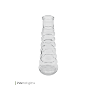 Pine tall glass
