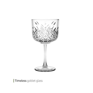 Timeless goblet glass