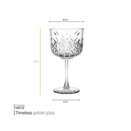 Timeless goblet glass