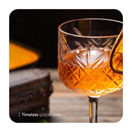 Timeless goblet glass