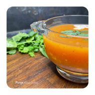 Pyrex soup bowl